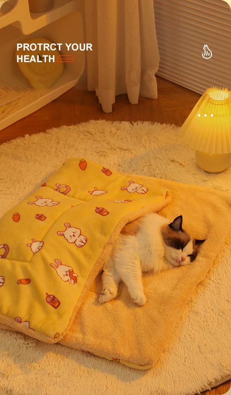 Thickened Soft Fleece Pet Blankets Foldable Autumn Winter Home Keep Warm Comfortable Sleeping Fluffy Cat Bed Mat Pets Accessorie