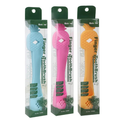 3pcs Soft Silicone Pet Finger Toothbrush Multifunctional Tear Stains Eye Chin Oral Care Finger Brush Pet Cleaning Grooming Tools