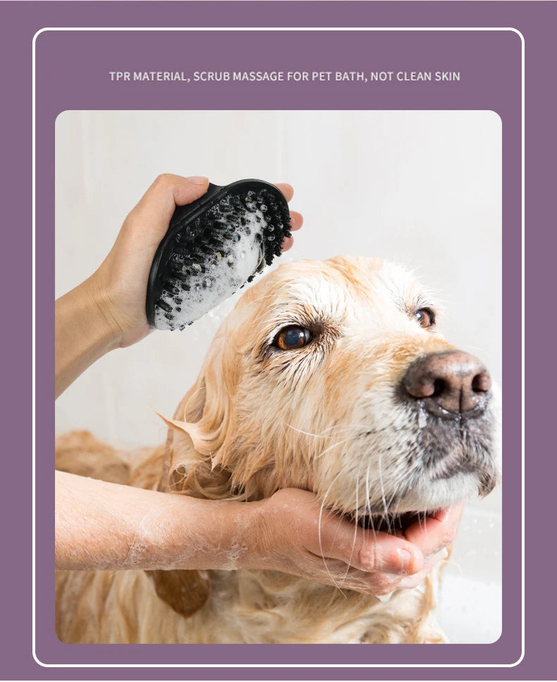 Practical 2-Piece Cat Grooming Brush Glove Durable Double-sided Open Knoting Comb Bath Massage Brush Set Pet Bathing Equipment