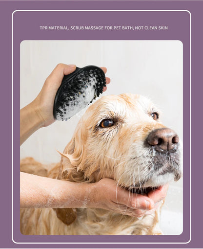 Practical 2-Piece Cat Grooming Brush Glove Durable Double-sided Open Knoting Comb Bath Massage Brush Set Pet Bathing Equipment