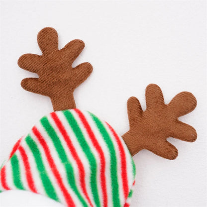Fashion Stripe Dog Christmas Clothes Winter Thicker Warm Cosplay Costumes Puppy Coat Hoodie Luxury Pet Festival Party Apparel