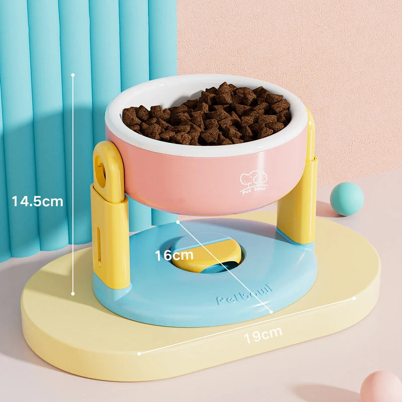 Large Capacity Elevated Dog Bowl Pet Bowl 3 Level Height Adjustment Protect Cervical Anti-Slip Dog Feeder Gamelle Pour Chien