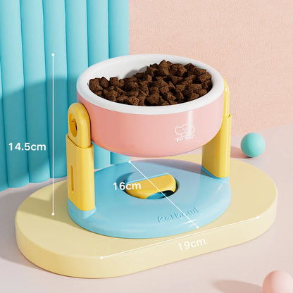 Large Capacity Elevated Dog Bowl Pet Bowl 3 Level Height Adjustment Protect Cervical Anti-Slip Dog Feeder Gamelle Pour Chien
