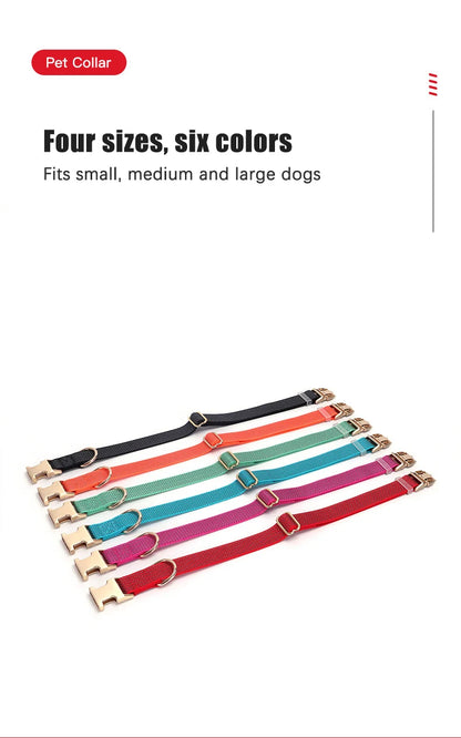 Personalized Nylon Dog Collar with Free Engraving Durable Reflective  Anti-lost Buckle Necklace for Dogs Daily Walking Training