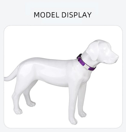Personalized Dog Collar with Engraved Nameplate Adjustable Reflective Nylon Custom Pet Collar for Dogs  Anti-lost Pet ID Tag
