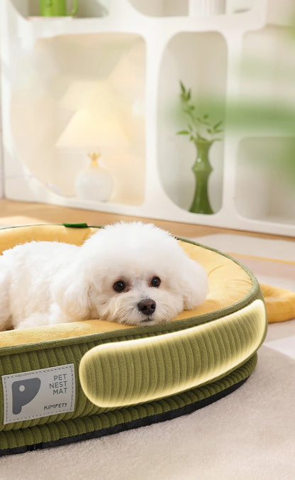 Detachable Waterproof Dog Bed Thickened Skin-friendly Deluxe Plush Dog Crate Beds Comfy Anti-Slip Kennel Pad Pet Sleeping Mat