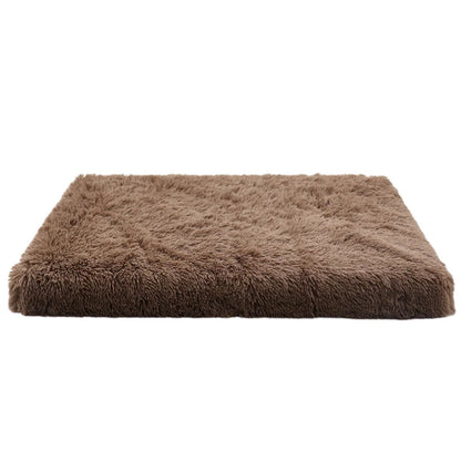 Luxurious Cozy Square Plush Large Dog Bed Thickened Washable Pet Sofa Bed with Non-Slip Detachable Cover Pet Indoor Furniture