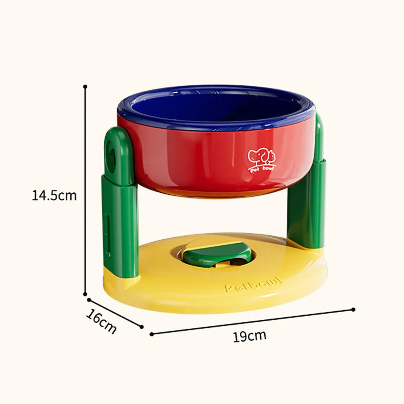 Large Capacity Elevated Dog Bowl Pet Bowl 3 Level Height Adjustment Protect Cervical Anti-Slip Dog Feeder Gamelle Pour Chien
