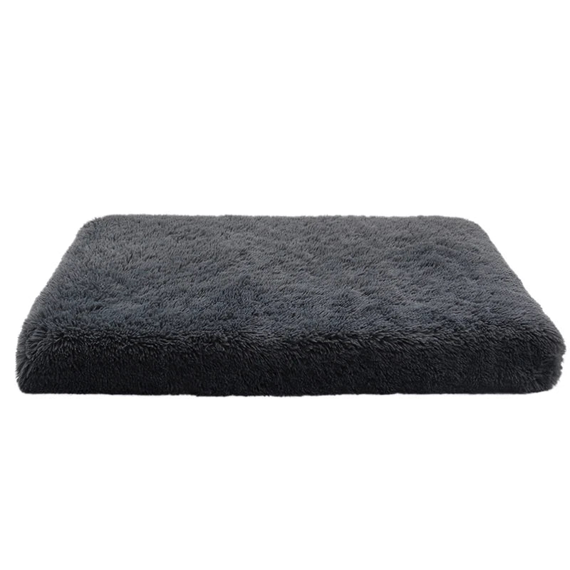 Luxurious Cozy Square Plush Large Dog Bed Thickened Washable Pet Sofa Bed with Non-Slip Detachable Cover Pet Indoor Furniture