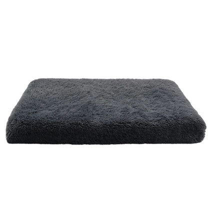 Luxurious Cozy Square Plush Large Dog Bed Thickened Washable Pet Sofa Bed with Non-Slip Detachable Cover Pet Indoor Furniture