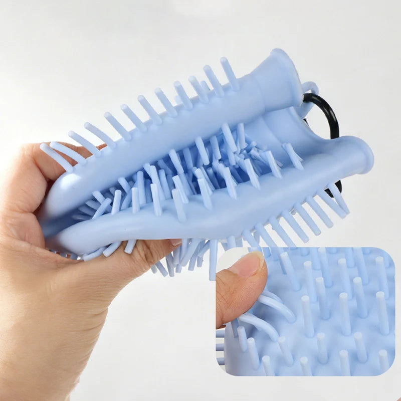 2 in 1 Portable Dog Paw Cleaner Cup with Towel Soft Silicone Pet Foot Washer for Small Medium Dogs Pet Home Grooming Supplies