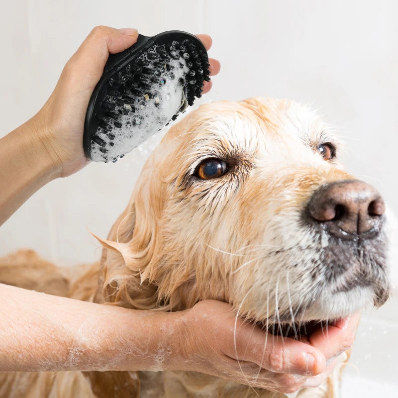 Practical 2-Piece Cat Grooming Brush Glove Durable Double-sided Open Knoting Comb Bath Massage Brush Set Pet Bathing Equipment