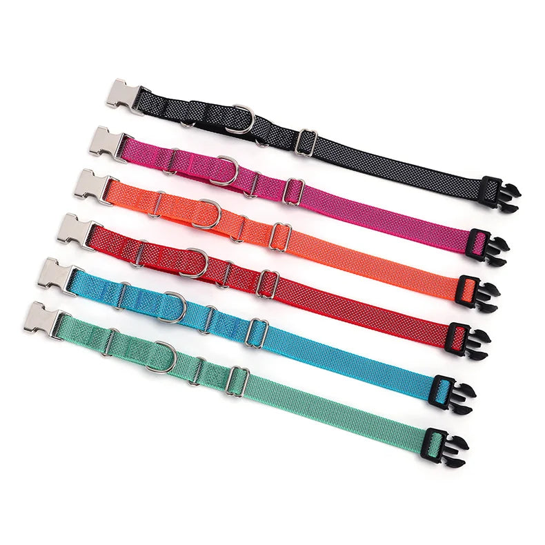 Personalized Martingale Dog Collar with Custom Name Adjustable Anti-Escape No Pull Training Collar for Dogs Pet Safety Accessory