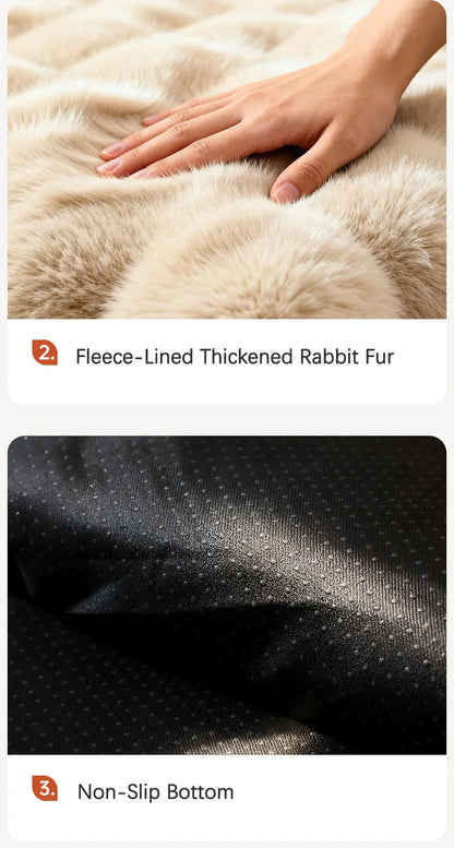 Luxury Soft Fluffy Solid Pet Blanket with Pillow Portable Thickened Machine-Washable Warm Plush Dog Bed Accesorios Para Perros