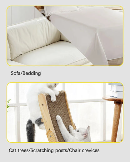 2 Pcs Breathable Double-sided Pet Hair Remover Gloves Reusable Self Cleaning Electrostatic Dog Massage Brush Pets Grooming Tool