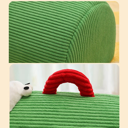 Semi-Closed Thickened Round Pet Sleeping Cave Portable Handheld Design Comfortable Cozy Cat House Christmas Katten Accessories