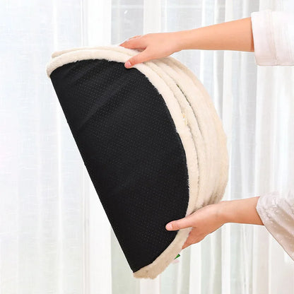 Thickened Enclosed Tent Cat House Foldable Portable Soft Warm Calming Cat Nest Anti-Anxiety Large Space Pet Bed for Kittens Cats