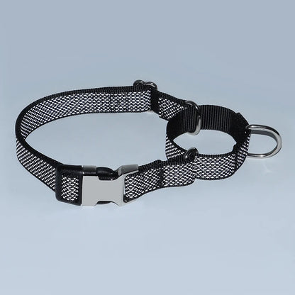 Personalized Martingale Dog Collar with Custom Name Adjustable Anti-Escape No Pull Training Collar for Dogs Pet Safety Accessory