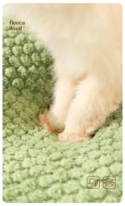 Thickened Enclosed Pet House Cute Sunflower Shape Removable Washable Winter Warm Deep Sleep Cave Sofa for Cats Cama Para Perro