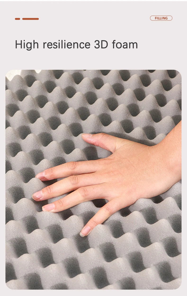 Luxurious Cozy Square Plush Large Dog Bed Thickened Washable Pet Sofa Bed with Non-Slip Detachable Cover Pet Indoor Furniture