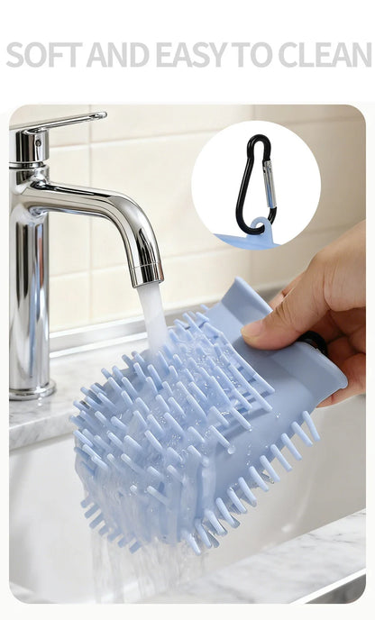 2 in 1 Portable Dog Paw Cleaner Cup with Towel Soft Silicone Pet Foot Washer for Small Medium Dogs Pet Home Grooming Supplies