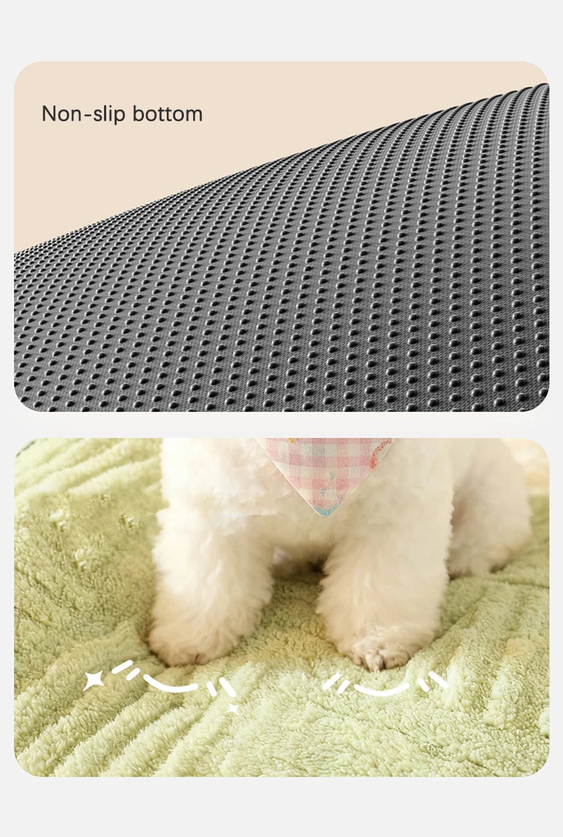 Winter Thiened Wrapped Plush Small Dog Sofa Bed Semi-enclosed Skin-friendly Breathable Pet House Teddy Pomeranian Accessories