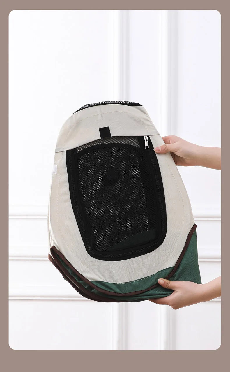 Portable Foldable Semi-Enclosed Pet Tent House Cozy Hexagon Waterproof Oxford Cloth Outdoor Pet Fence for Cats Cosas Para Gatos