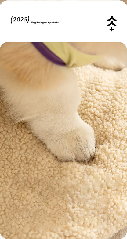 Detachable Soft Plush Dog House with Pillow Comfortable Thickened High Elastic Sponge Indoor Dog Sleeping Mat Pets Accessories
