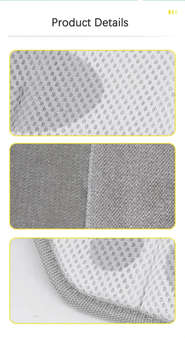 2 Pcs Breathable Double-sided Pet Hair Remover Gloves Reusable Self Cleaning Electrostatic Dog Massage Brush Pets Grooming Tool