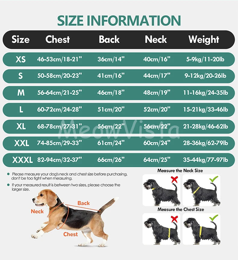 Winter Full Coverage Warm Dog Jumpsuit Reflective High Collar Quilted Padded Color‑Blocked Outdoor Outfit for Medium Large Dogs