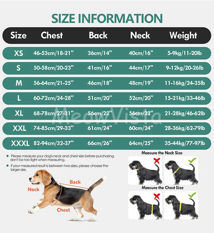 Winter Full Coverage Warm Dog Jumpsuit Reflective High Collar Quilted Padded Color‑Blocked Outdoor Outfit for Medium Large Dogs