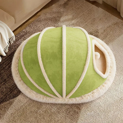Thickened Enclosed Tent Cat House Foldable Portable Soft Warm Calming Cat Nest Anti-Anxiety Large Space Pet Bed for Kittens Cats