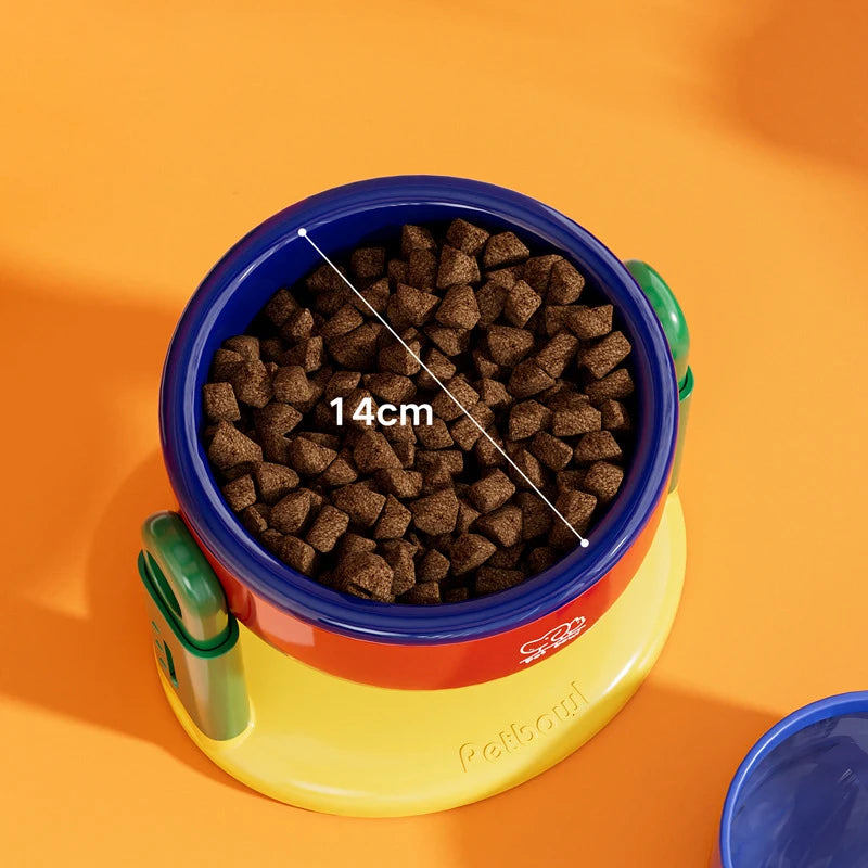 Large Capacity Elevated Dog Bowl Pet Bowl 3 Level Height Adjustment Protect Cervical Anti-Slip Dog Feeder Gamelle Pour Chien