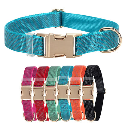 Personalized Nylon Dog Collar with Free Engraving Durable Reflective  Anti-lost Buckle Necklace for Dogs Daily Walking Training