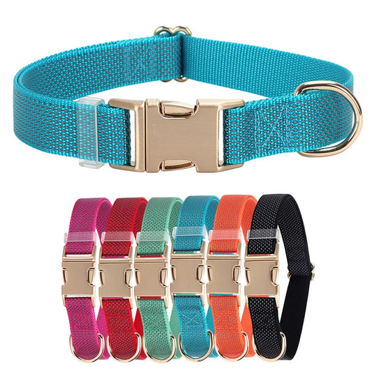Personalized Nylon Dog Collar with Free Engraving Durable Reflective  Anti-lost Buckle Necklace for Dogs Daily Walking Training
