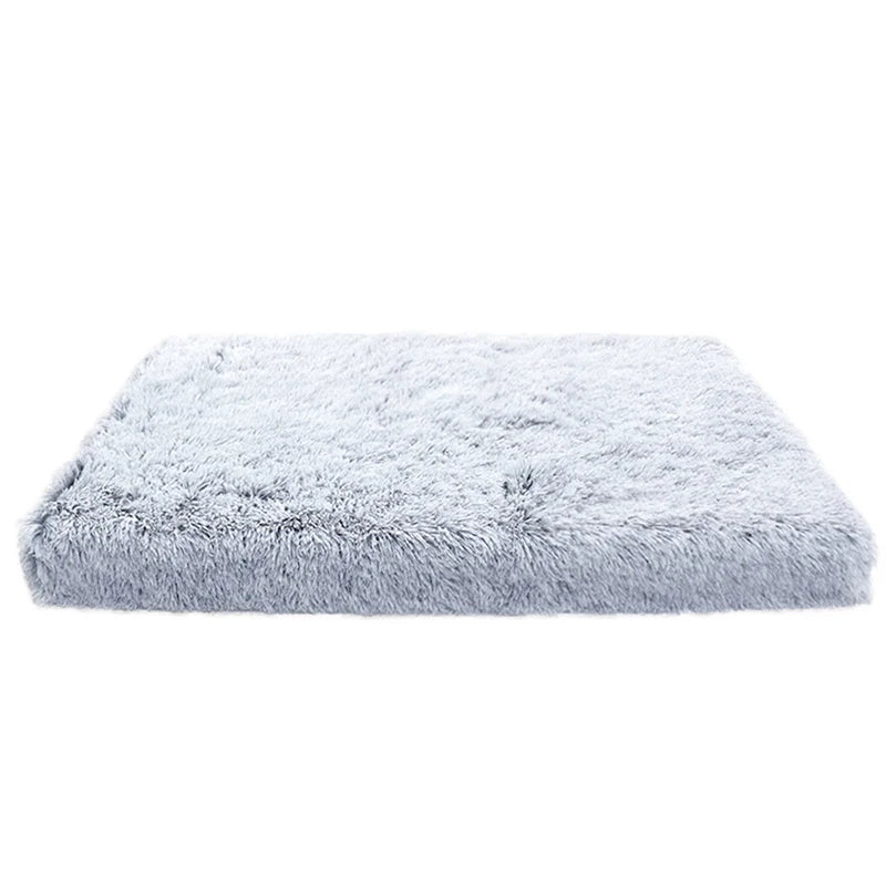 Luxurious Cozy Square Plush Large Dog Bed Thickened Washable Pet Sofa Bed with Non-Slip Detachable Cover Pet Indoor Furniture