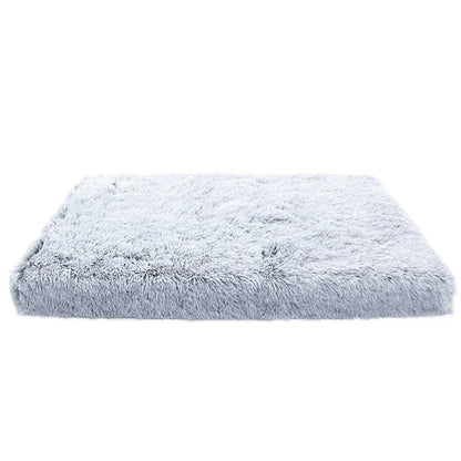 Luxurious Cozy Square Plush Large Dog Bed Thickened Washable Pet Sofa Bed with Non-Slip Detachable Cover Pet Indoor Furniture