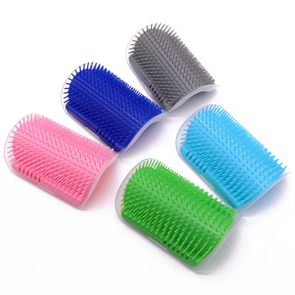 Softer Cat Scratcher Massager Comb Removable Hair Removal Beauty Clean Corner Brush for Kitten with Catnip Cat Accessories