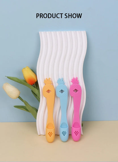 3pcs Soft Silicone Pet Finger Toothbrush Multifunctional Tear Stains Eye Chin Oral Care Finger Brush Pet Cleaning Grooming Tools
