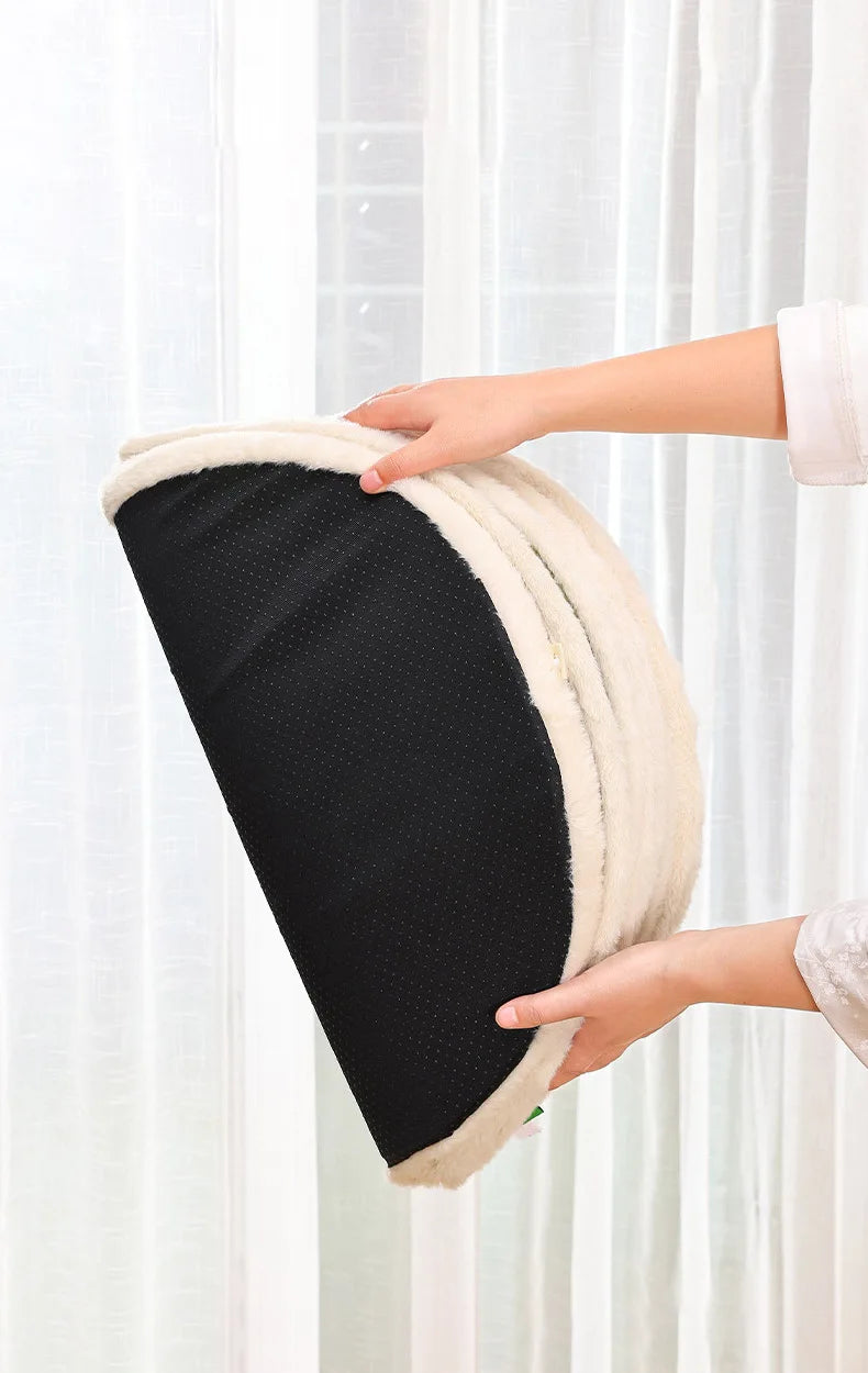 Thickened Enclosed Tent Cat House Foldable Portable Soft Warm Calming Cat Nest Anti-Anxiety Large Space Pet Bed for Kittens Cats