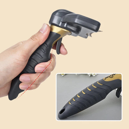 Self-Cleaning Dog Deshedding Brush Durable Pet Grooming Comb for Short/Long Hair Dogs Stainless Steel Undercoat Fur Remover Tool