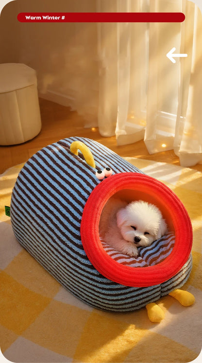 Foldable Washable Cozy Pet House for Cats Puppy Portable Handheld Cave Sofa Design All Seasons Warm Dog Nest Accessoires Chien