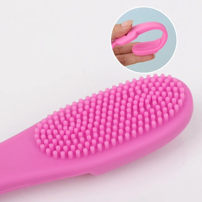 3pcs Soft Silicone Pet Finger Toothbrush Multifunctional Tear Stains Eye Chin Oral Care Finger Brush Pet Cleaning Grooming Tools