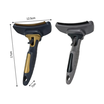 Self-Cleaning Dog Deshedding Brush Durable Pet Grooming Comb for Short/Long Hair Dogs Stainless Steel Undercoat Fur Remover Tool