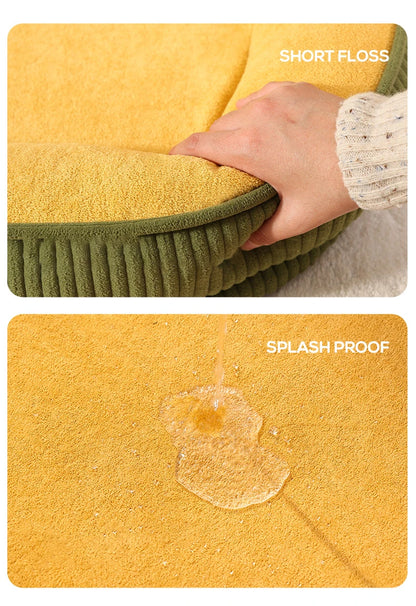 Detachable Waterproof Dog Bed Thickened Skin-friendly Deluxe Plush Dog Crate Beds Comfy Anti-Slip Kennel Pad Pet Sleeping Mat