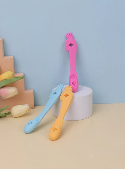 3pcs Soft Silicone Pet Finger Toothbrush Multifunctional Tear Stains Eye Chin Oral Care Finger Brush Pet Cleaning Grooming Tools