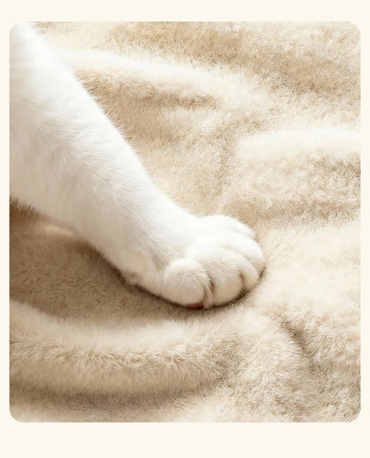 Thickened Enclosed Tent Cat House Foldable Portable Soft Warm Calming Cat Nest Anti-Anxiety Large Space Pet Bed for Kittens Cats