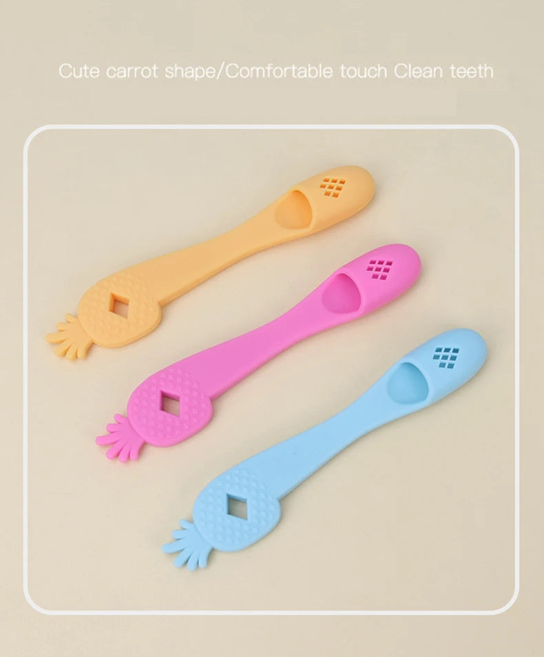 3pcs Soft Silicone Pet Finger Toothbrush Multifunctional Tear Stains Eye Chin Oral Care Finger Brush Pet Cleaning Grooming Tools